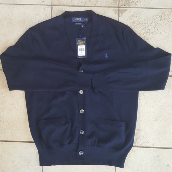 Polo Pima Cotton CARDIGAN NWT - Picture 2 of 2